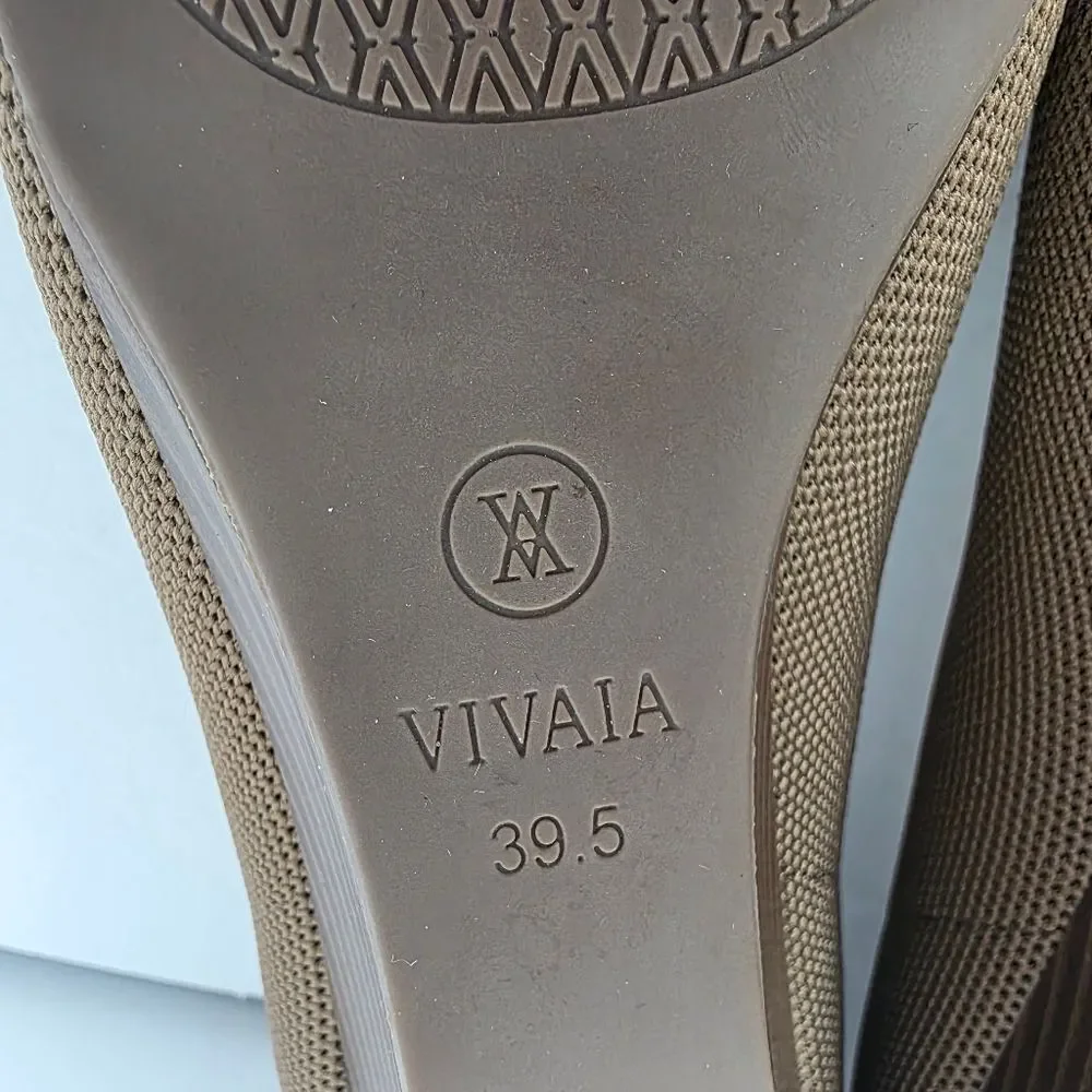 Vivaia Margot Wedge Pro Square Toe Wedge Heels Espresso Size 39.5 US 8.5